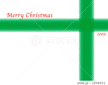クリスマスのメッセージカード(緑) クリスマスのメッセージカード(緑) 1049431