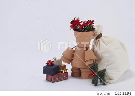 クリスマス植木鉢人形 クリスマス植木鉢人形 1051191