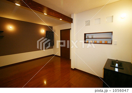 ベッドルーム　アクセントクロス　ニッチ 1056047