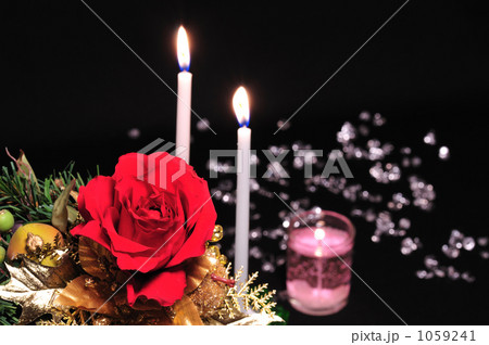 RED ROSE & Candles 1059241