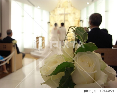 結婚式風景の写真素材