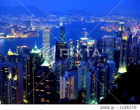 香港の百万ドルの夜景 1106259