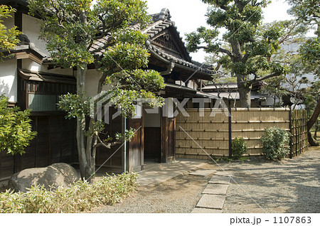 日本家屋の玄関の写真素材
