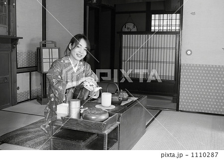 昭和の女性の写真素材