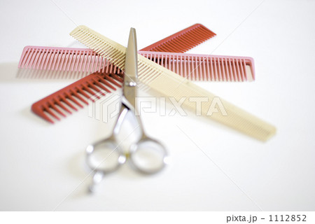 カットシザーとカラーコーム カットシザーとカラーコーム 1112852