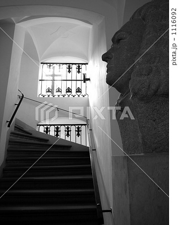 ライプツィヒ　ボーゼハウス内のバッハ像 1116092