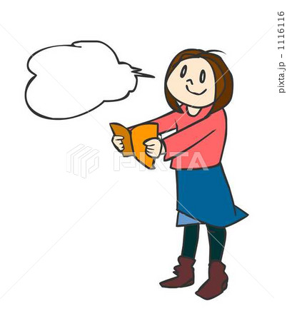 感想言います のイラスト素材 感想言います のイラスト素材