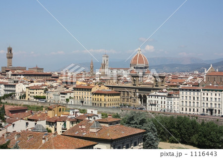 ミケランジェロ広場からのフィレンツェの町並み 1116443