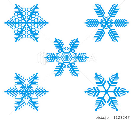 雪の結晶セット ２ のイラスト素材 1123247 Pixta
