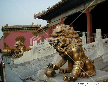 世界遺産　故宮　獅子 1124380