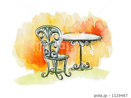 ロートアイアンのガーデンファニチャー 1129467