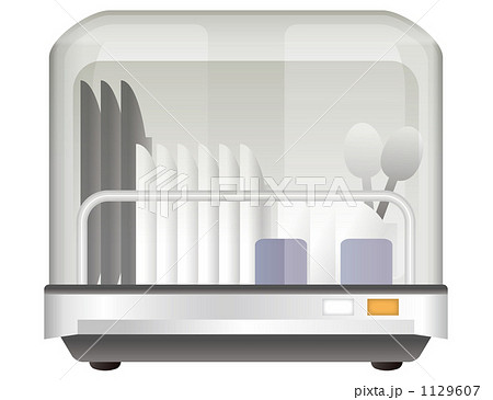 食器乾燥機のイラストのイラスト素材