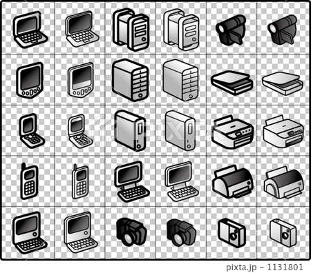 構成図用アイコン コンピューター Structure Icons Computer のイラスト素材 1131801 Pixta