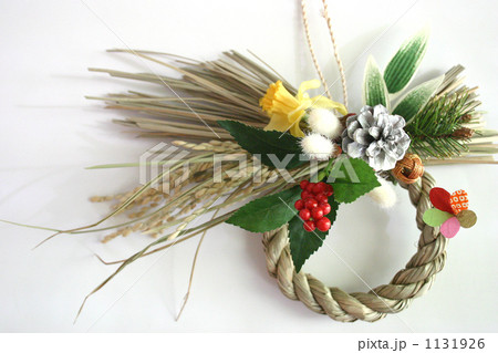 お正月リース　白バック 1131926