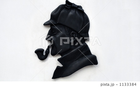 シャーロックの横顔の写真素材