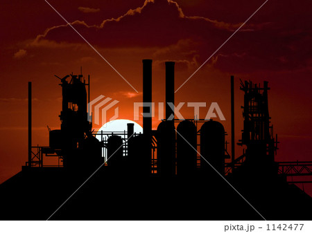 朝やけ 朝焼け 雲 日の出 空 赤い空 工場 汚染 危険 危ない 朝やけ 朝焼け 雲 日の出 空 赤い空 工場 汚染 危険 危ない 1142477