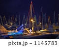 冬の夜―小樽ヨットハーバー 1145783