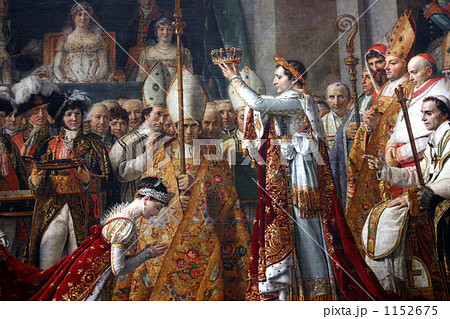 ジャック・ルイ・ダヴィッド作のルーブル美術館のナポレオン戴冠式の絵画の写真素材 [1152675] - PIXTA