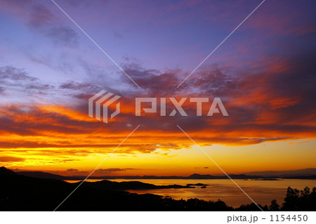 瀬戸内海の夕焼け 瀬戸内海の夕焼け 1154450