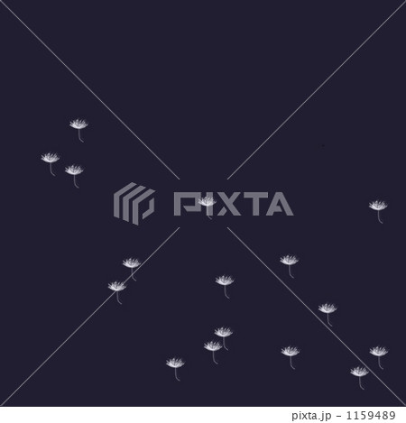 たんぽぽの綿毛のイラスト素材。ガーリーなテクスチャ素材 1159489