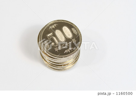 500円玉の積み上げ02 500円玉の積み上げ02 1160500