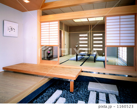 土間のある和室の写真素材