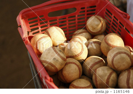 硬球 野球 ボールの写真素材