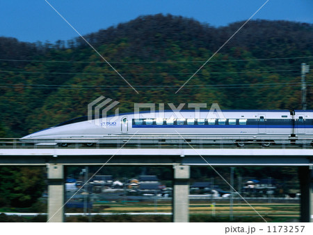 500系W8編成1号車流し撮りの写真素材 [1173257] - PIXTA