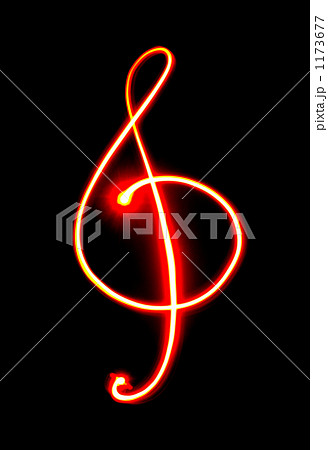 光るト音記号 1173677