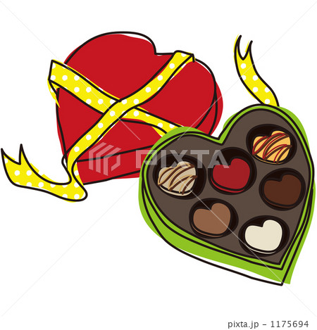 バレンタインデー ハート チョコレートのイラスト素材
