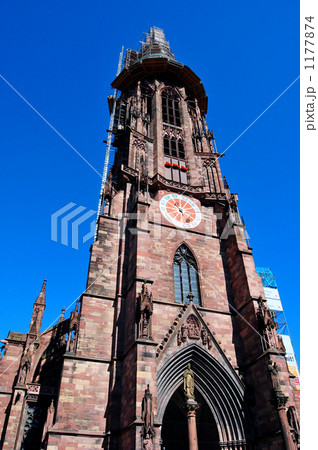 ドイツ フライブルク大聖堂の写真素材