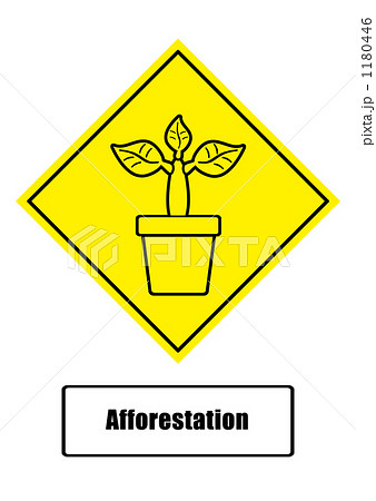植林イメージイラストエコマーク 1180446