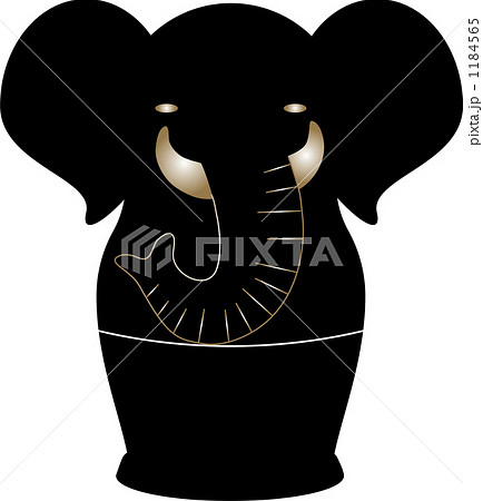 象マトリョーシカのイラスト素材