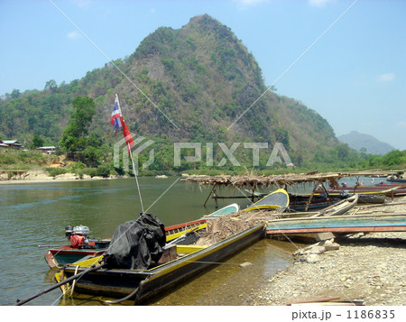 タイ・ミャンマー国境の河 1186835