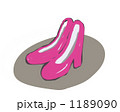 ピンクのハイヒールのイラスト。シンプルでガーリーな素材。 1189090