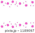 桜のイラスト。ガーリーなフレーム素材。 1189097