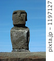世界遺産　チリ　イースター島　アフ・トンガリキ　モアイ 1197127