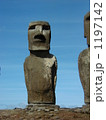 世界遺産　チリ　イースター島　アフ・トンガリキ　モアイ 1197142