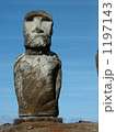 世界遺産　チリ　イースター島　アフ・トンガリキ　モアイ 1197143