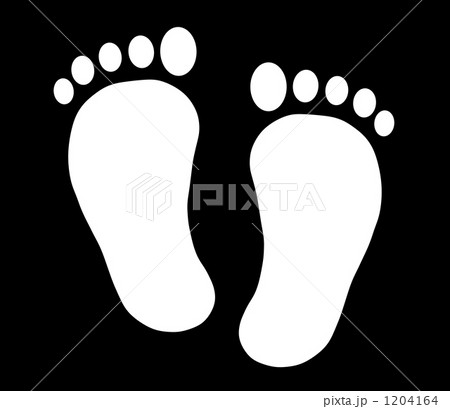 足跡のシルエット 足跡のシルエット 1204164