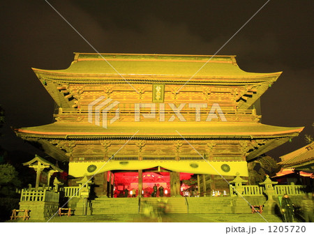 黄色善光寺三門Ｃ 1205720