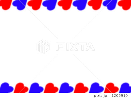 ハートの罫線のエアメール風カード、消印無し。 1206910