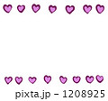 ピンクのハートのフレーム素材。シンプルでガーリーなイラスト。 1208925