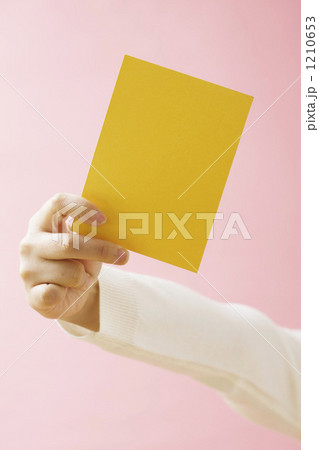 カードを持つ女性の手 1210653