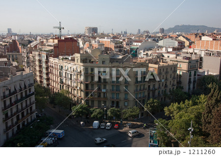 サグラダファミリアから見るバルセロナの街 サグラダファミリアから見るバルセロナの街 1211260