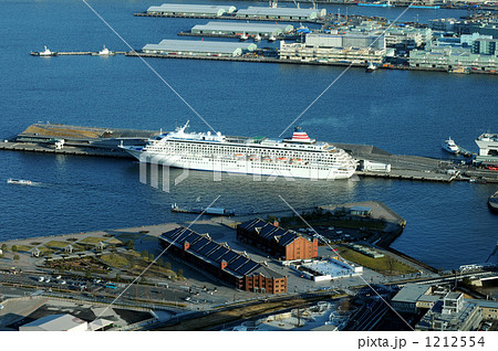 横浜赤レンガ倉庫　ASUKAⅡ　横浜港　俯瞰 1212554