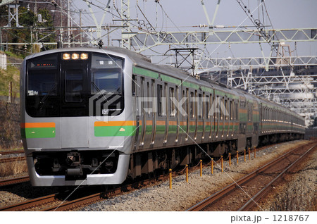 東海道線の通勤電車 東海道線の通勤電車 1218767