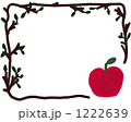 リンゴのフレーム素材。メルヘンでガーリーなイラスト。 1222639