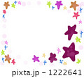 星のフレーム素材。ポップでガーリーなイラスト。 1222641