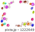 メルヘンでガーリーなキャンディーのイラスト 1222649